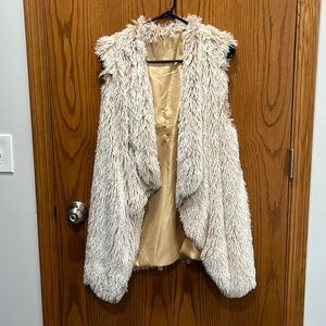 Faux fur vest